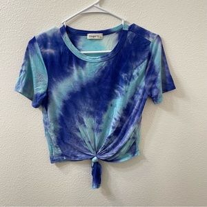 Ginger g tie dye shirt blue small